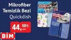 QUİCKDİSH MİKROFİBER TEMİZLİK BEZİ